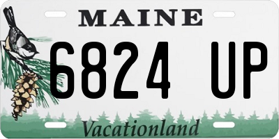 ME license plate 6824UP
