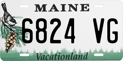 ME license plate 6824VG