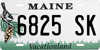 ME license plate 6825SK