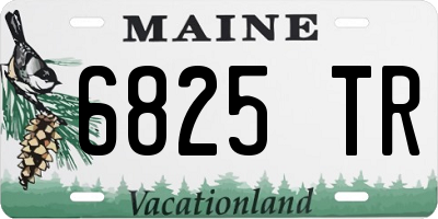 ME license plate 6825TR
