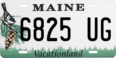 ME license plate 6825UG