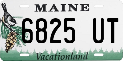 ME license plate 6825UT