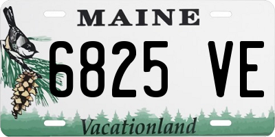ME license plate 6825VE