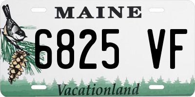 ME license plate 6825VF