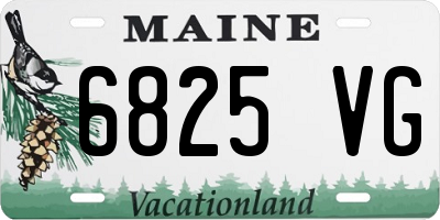 ME license plate 6825VG