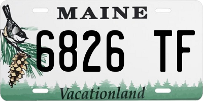ME license plate 6826TF