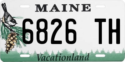 ME license plate 6826TH