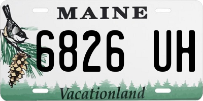 ME license plate 6826UH