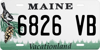 ME license plate 6826VB