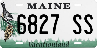 ME license plate 6827SS