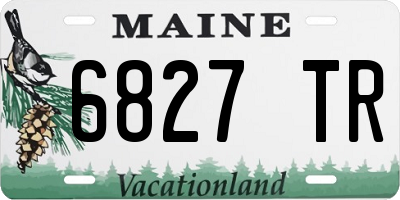 ME license plate 6827TR