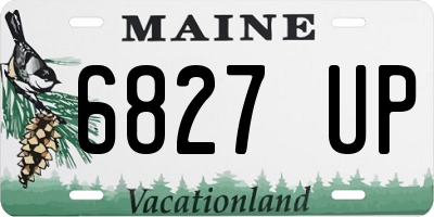 ME license plate 6827UP