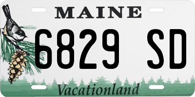 ME license plate 6829SD
