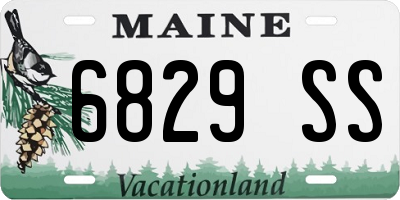 ME license plate 6829SS