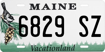 ME license plate 6829SZ