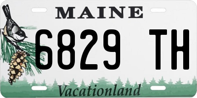 ME license plate 6829TH