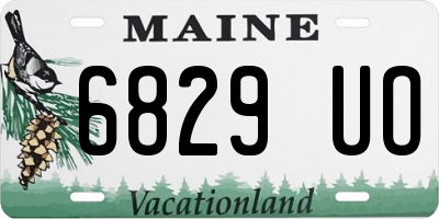 ME license plate 6829UO
