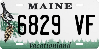 ME license plate 6829VF