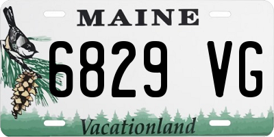 ME license plate 6829VG