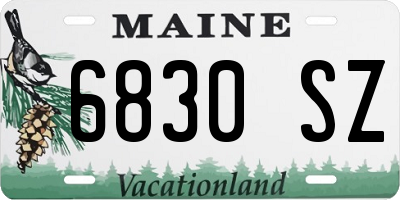 ME license plate 6830SZ