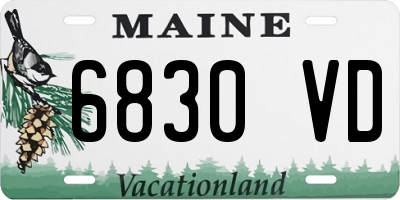 ME license plate 6830VD