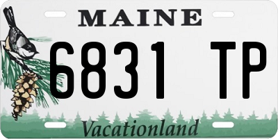 ME license plate 6831TP