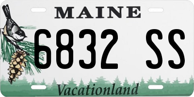 ME license plate 6832SS