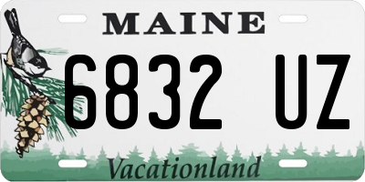ME license plate 6832UZ