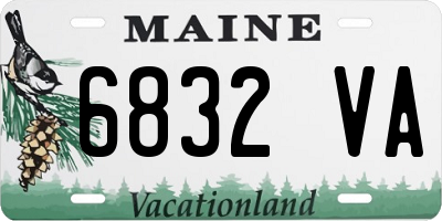 ME license plate 6832VA