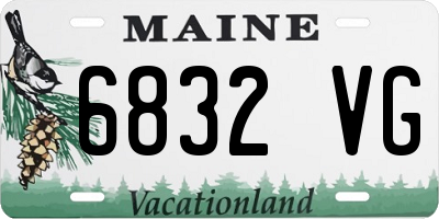 ME license plate 6832VG