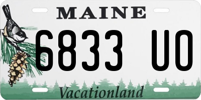 ME license plate 6833UO