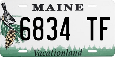 ME license plate 6834TF