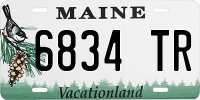 ME license plate 6834TR