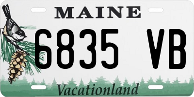 ME license plate 6835VB