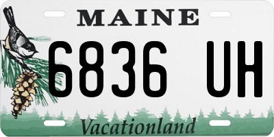 ME license plate 6836UH