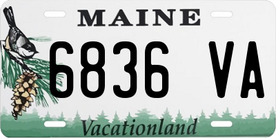 ME license plate 6836VA