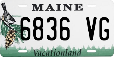 ME license plate 6836VG