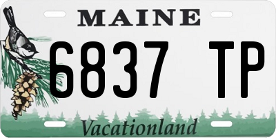 ME license plate 6837TP
