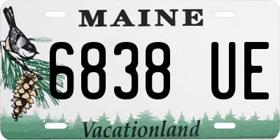 ME license plate 6838UE
