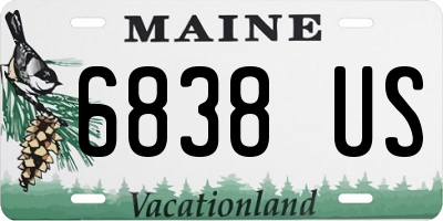 ME license plate 6838US