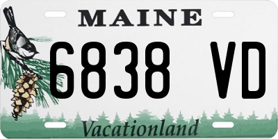 ME license plate 6838VD
