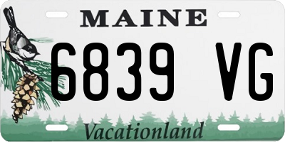 ME license plate 6839VG