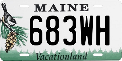 ME license plate 683WH