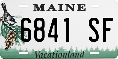 ME license plate 6841SF