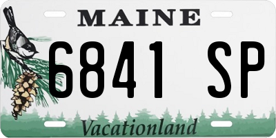ME license plate 6841SP