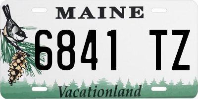 ME license plate 6841TZ