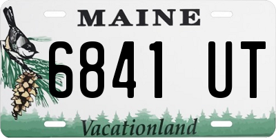 ME license plate 6841UT