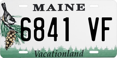 ME license plate 6841VF