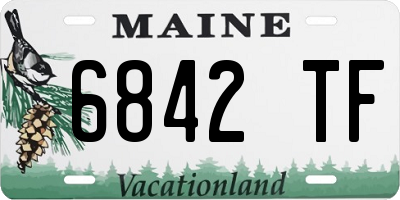ME license plate 6842TF