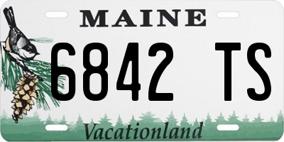 ME license plate 6842TS
